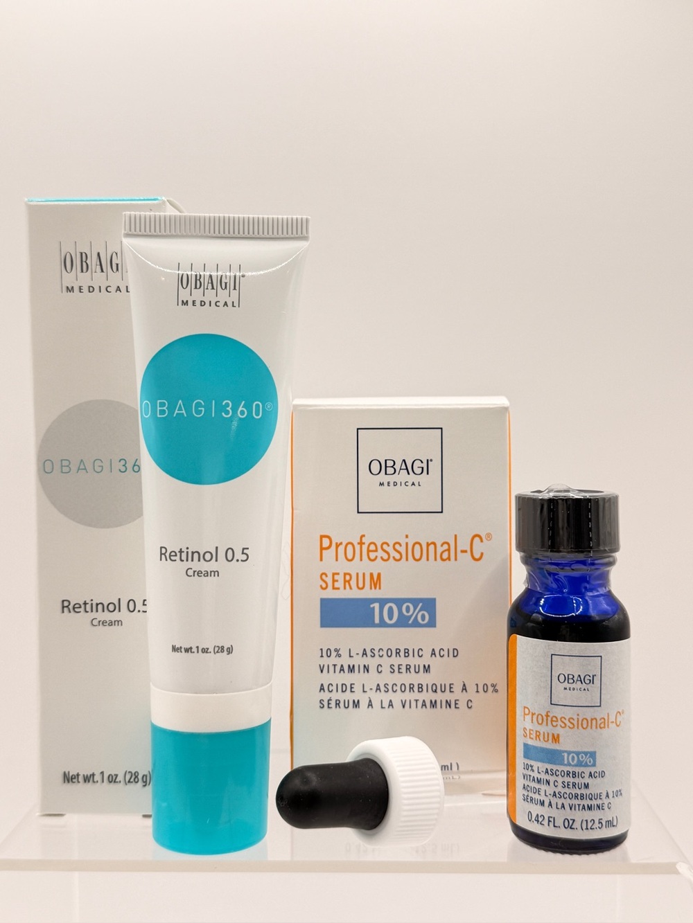 Obagi Medical Professional C 10% Vitamin C Serum + Retinol 0.5 Cream